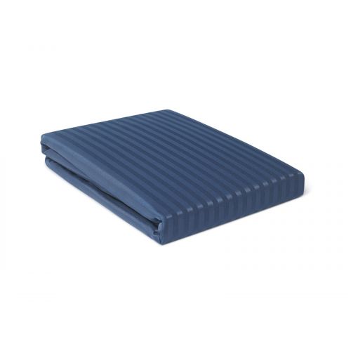 PARURE HOUSSE DE COUETTE RAYÉE BLEU MARINE